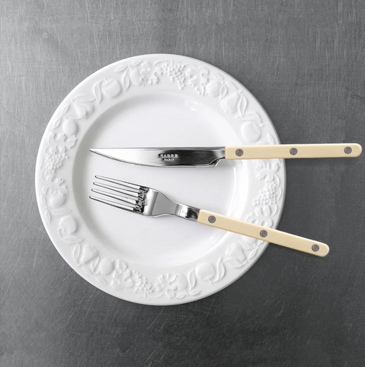 Bistrot Bestekset Sabre – 4-delig - Ivoor