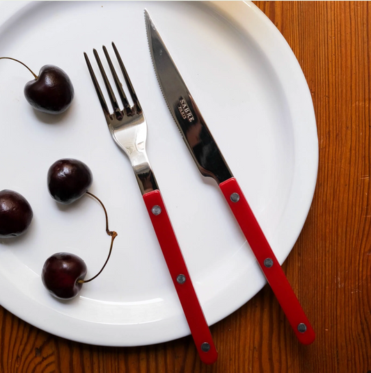 Bistrot Bestekset Sabre – 4-delig - Bordeaux