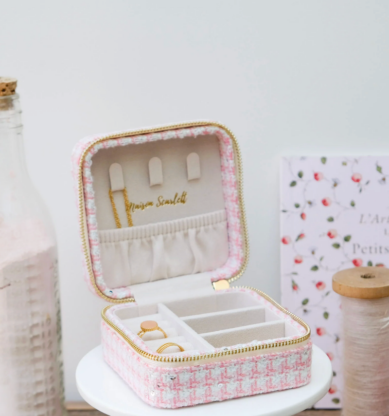 Reissieradendoos Pied-de-Poule effect - Rose