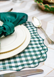 Vlekwerende Linnen Placemat – 50x35 cm - Vichy Bosco (Groen)