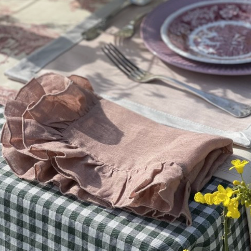 Gitane Linnen Servet – Roze