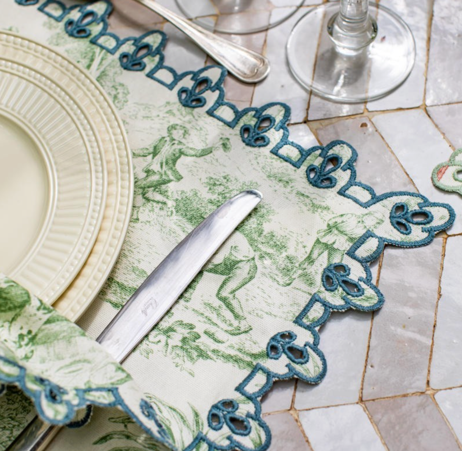 Stain-resistant Linen Placemat Firenze – 50x35 cm