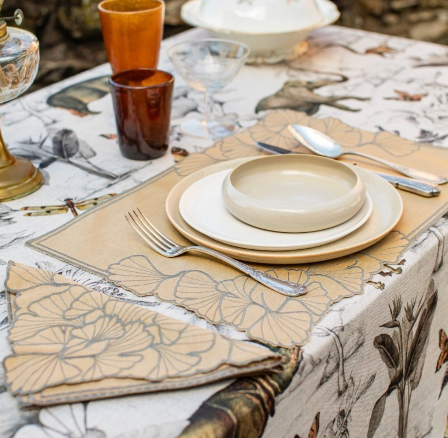 Vlekwerende Linnen Placemat – 50x35 cm - Geel