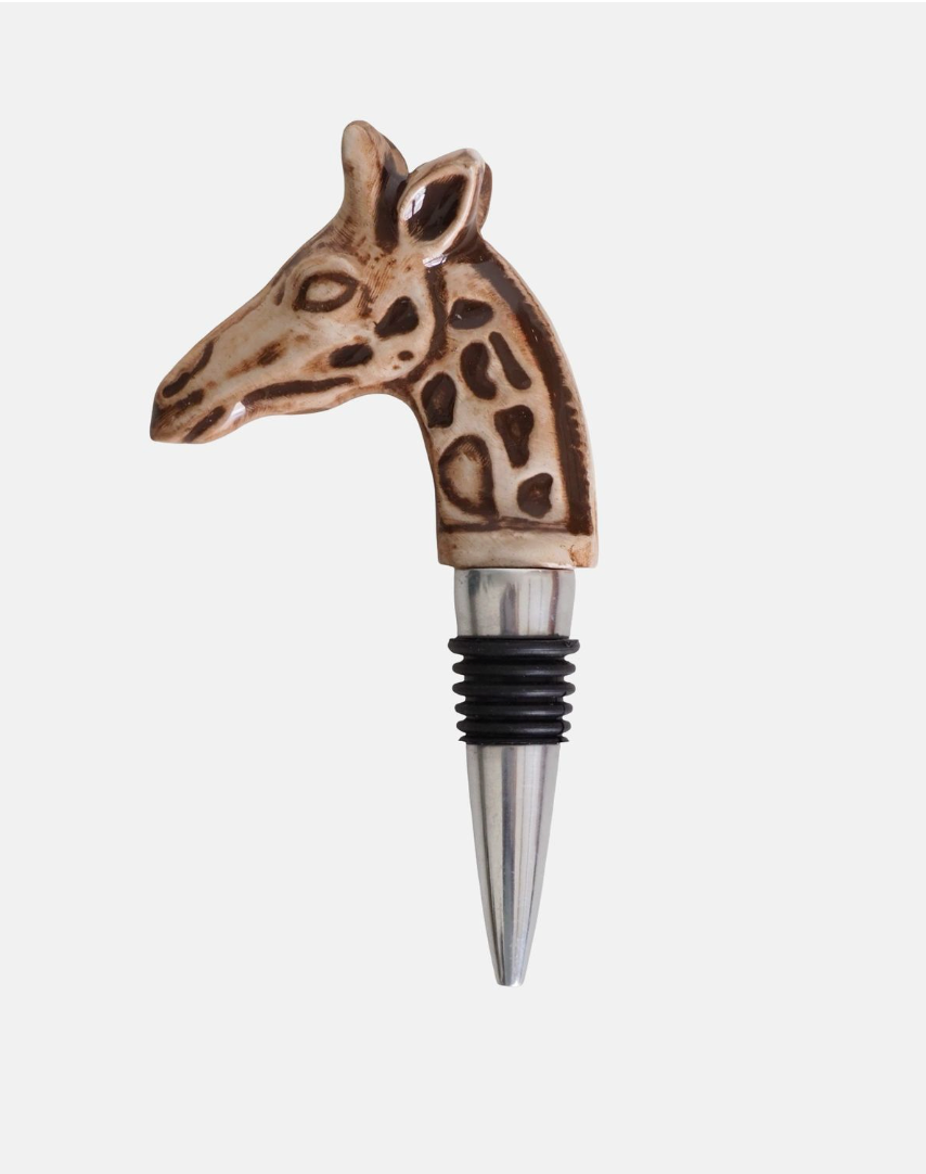 Giraffe bottle stopper