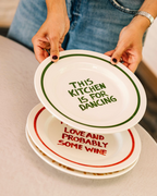 Plate - 'This kitchen is for dancing' - Ø27