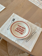 Plate - 'Made with love and probably some wine' - Ø27