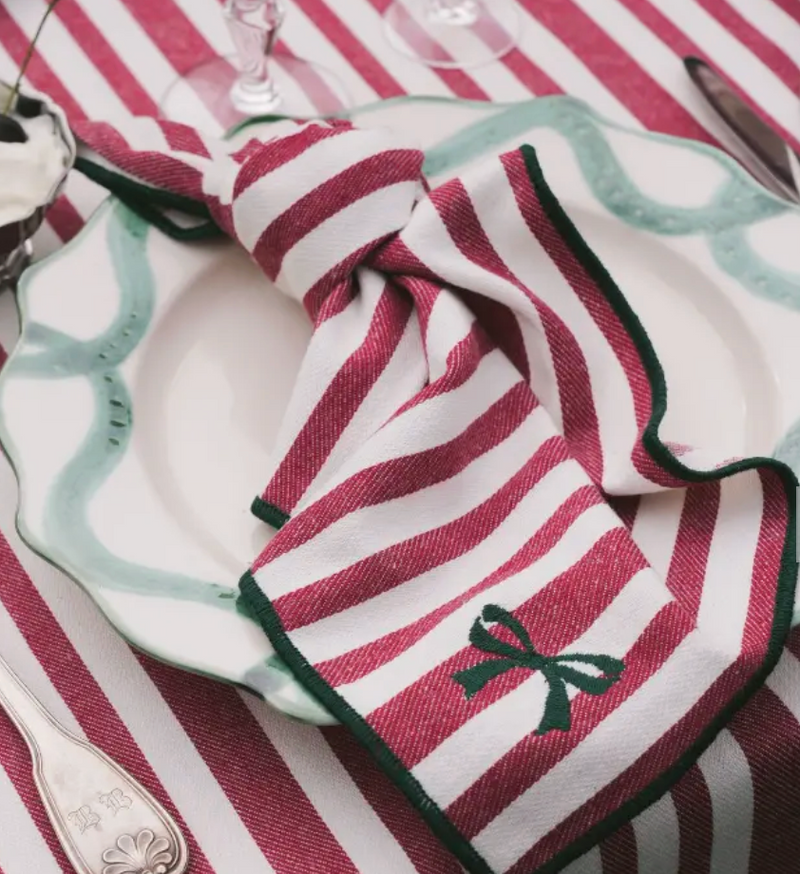 Stoffen Servetten – Noëline Burgundy (Set 2)