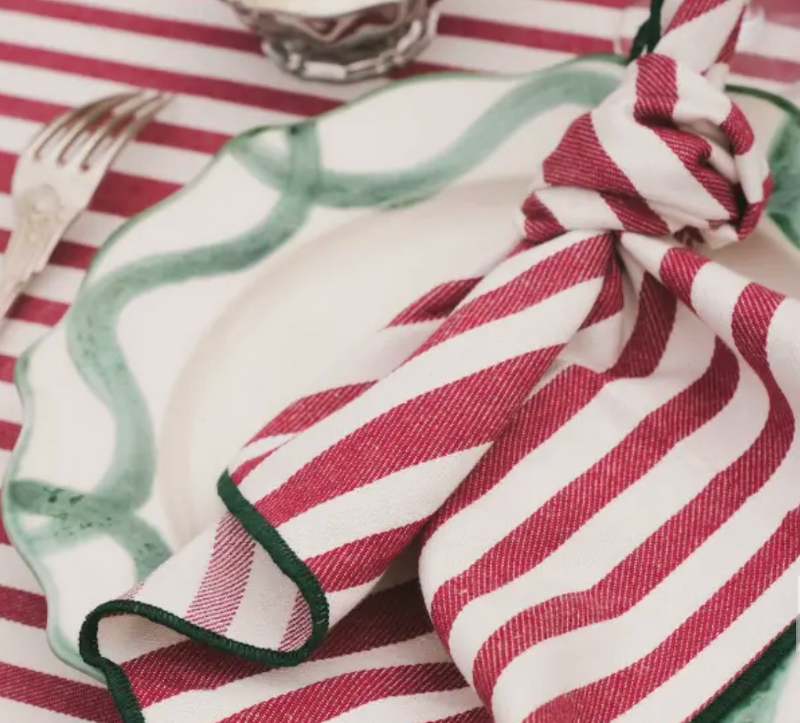 Stoffen Servetten – Noëline Burgundy (Set 2)