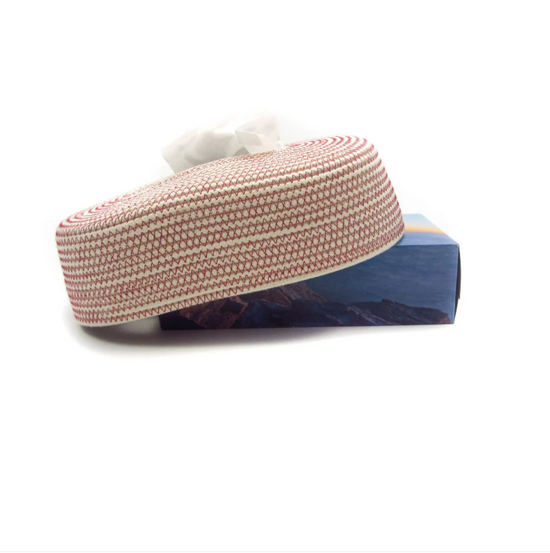 Handgemaakte tissuebox - Bordeaux