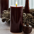 LED pillar candle Ø7.5 x 15 cm – Bordeaux