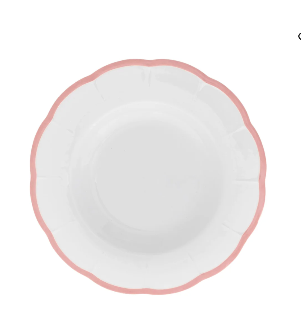 Petalo - Deep plate - Pink - Ø 22.8 cm 
