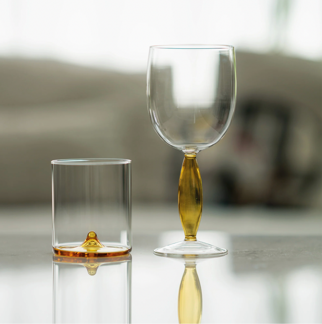 Drop Glass - Yellow (Set of 4) 