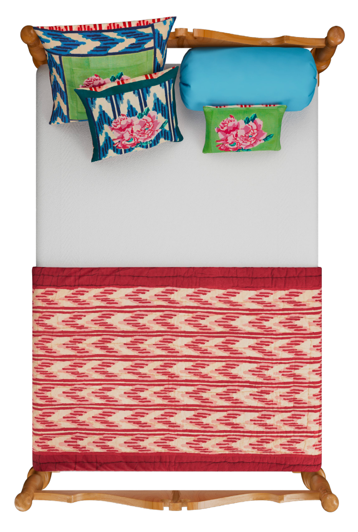 Nina Rose - Kussensloop - Mint - 45×45 cm