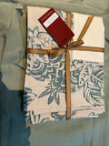 Antistain Linen Tablecloth Bauhaus 150X270 IVORY/LIGHT BLUE