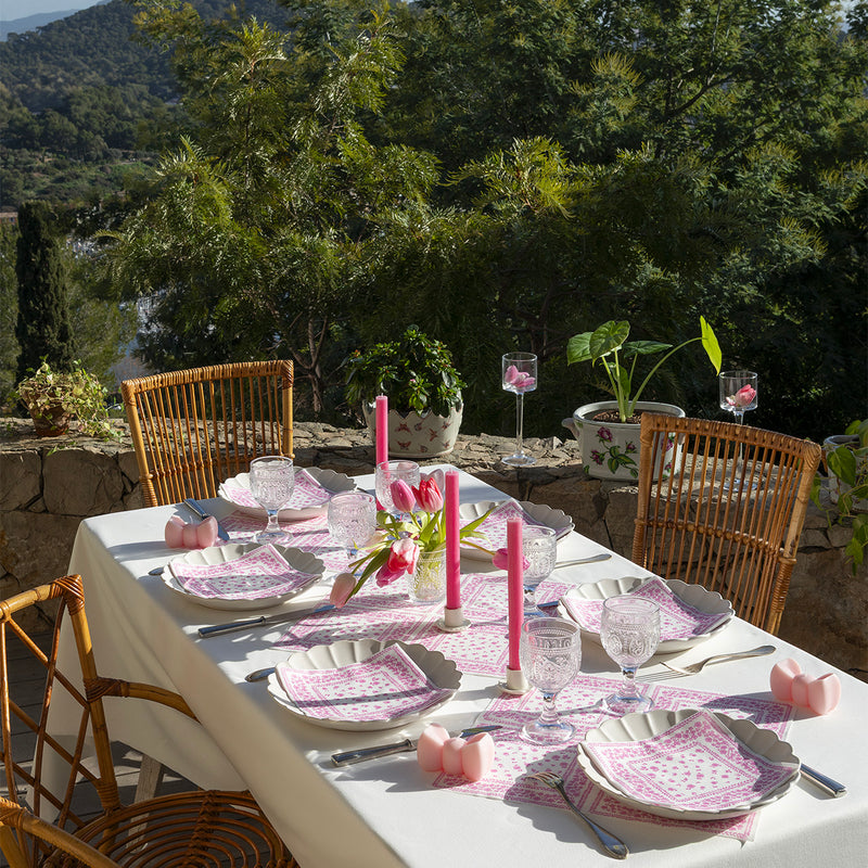 Napkins - Red Vichy - 40x40