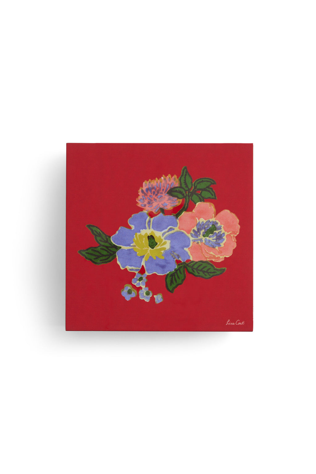 Decorative Dandelion Storage Box – Rust (Medium)