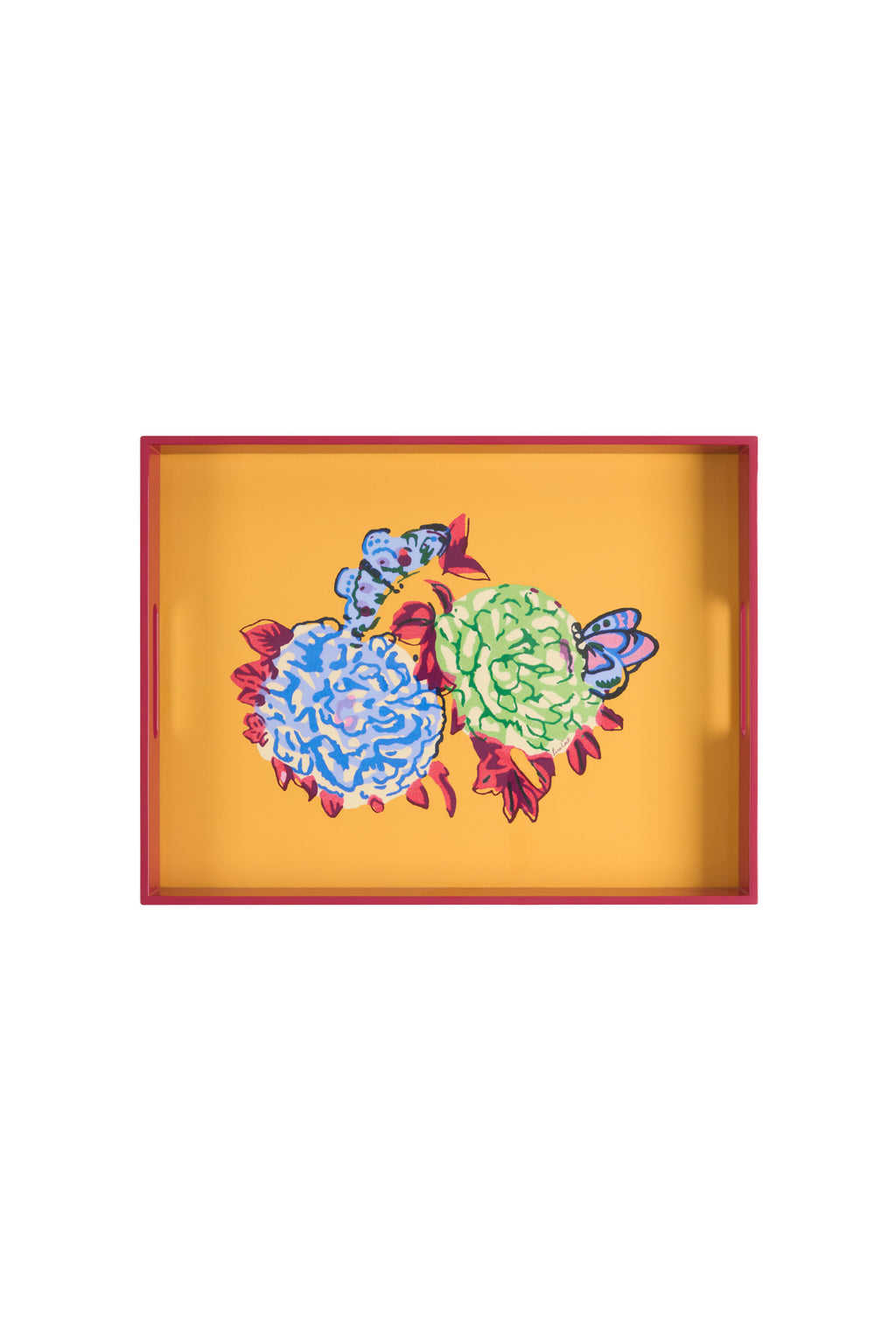 Queen Flowers - Dienblad - Goud - 45×34 cm