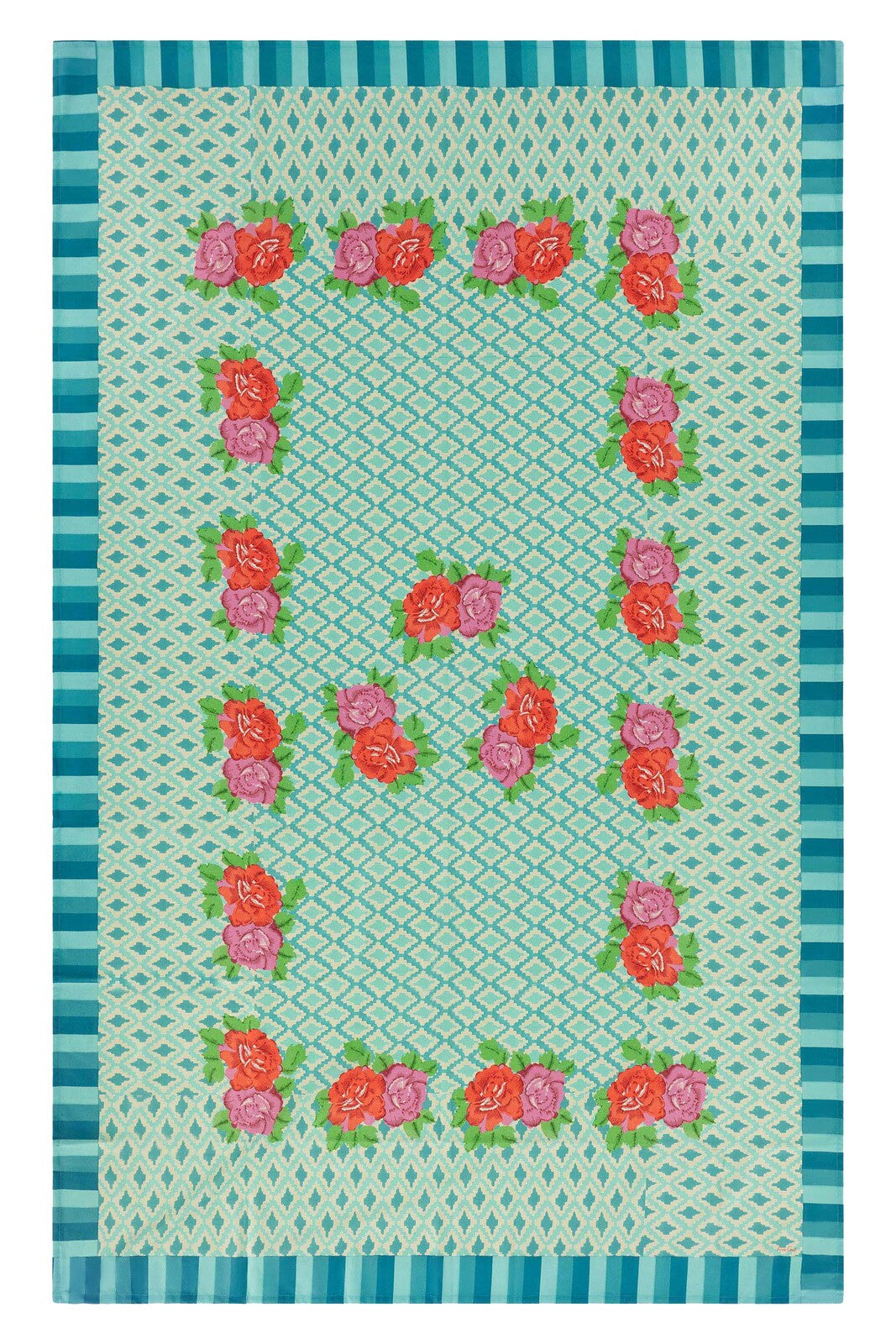 Tablecloth / Throw Hima Big Flower – Turquoise (+sizes)