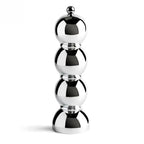 Moulin à sel ou à poivre Bobbin Addison Ross chrome argenté, sur fond blanc