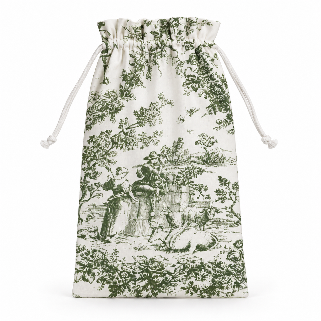 Bread bag Toile de Jouy 30 x 50 cm
