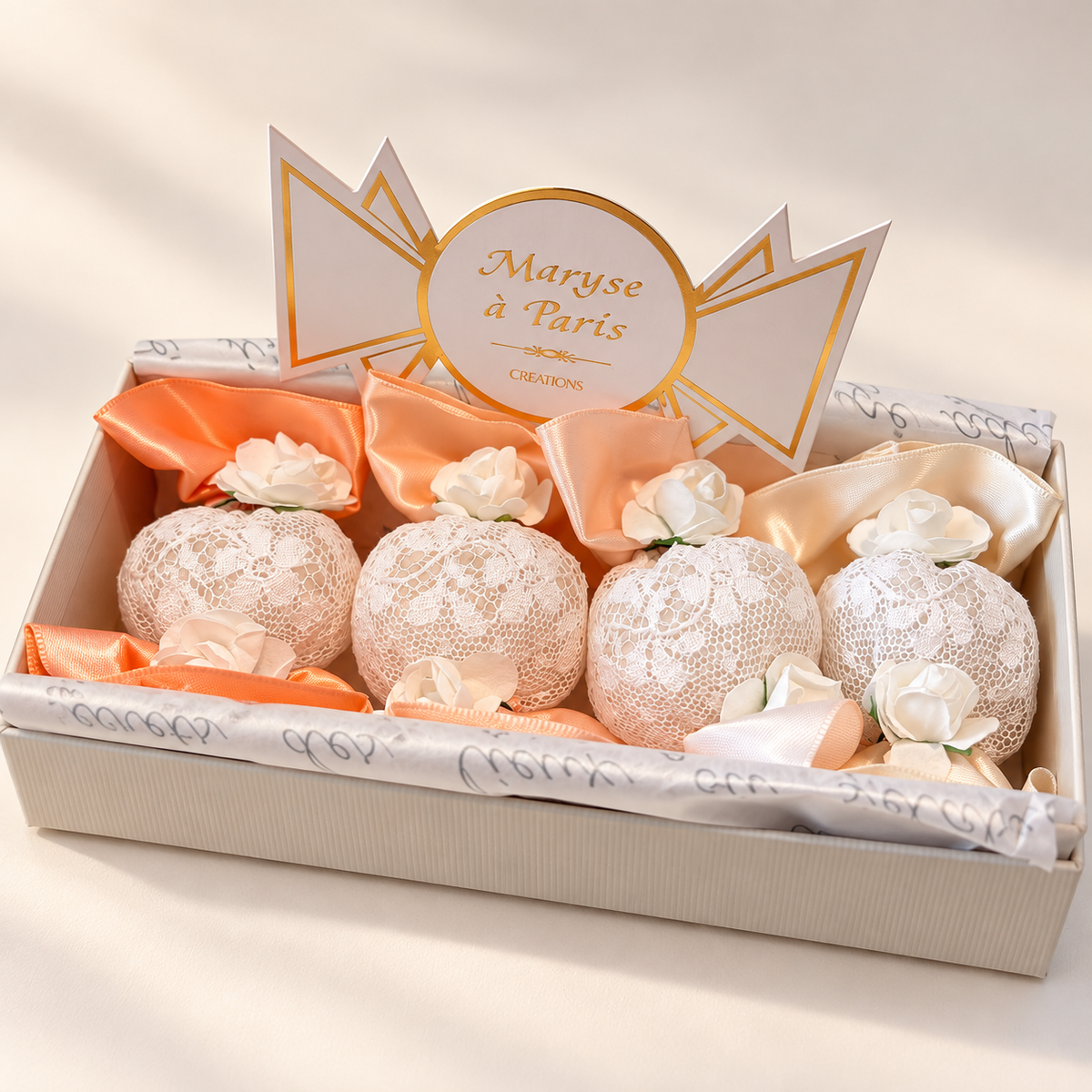 Geurzakjes Les Bonbons doos met 4, Orange Douce