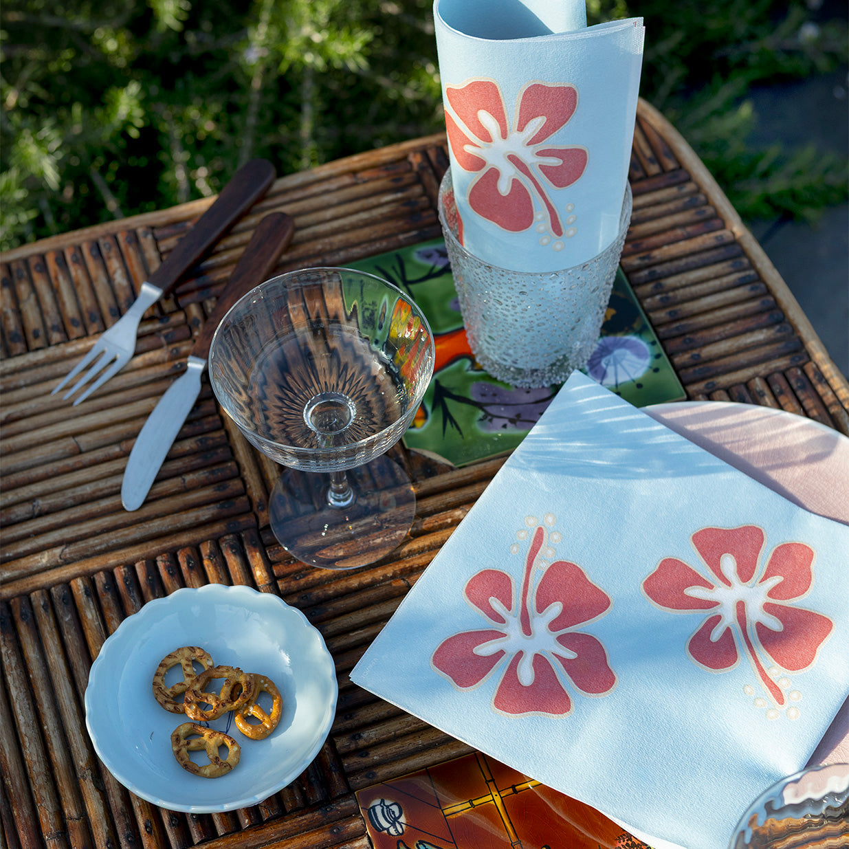 Napkins - Red Vichy - 40x40