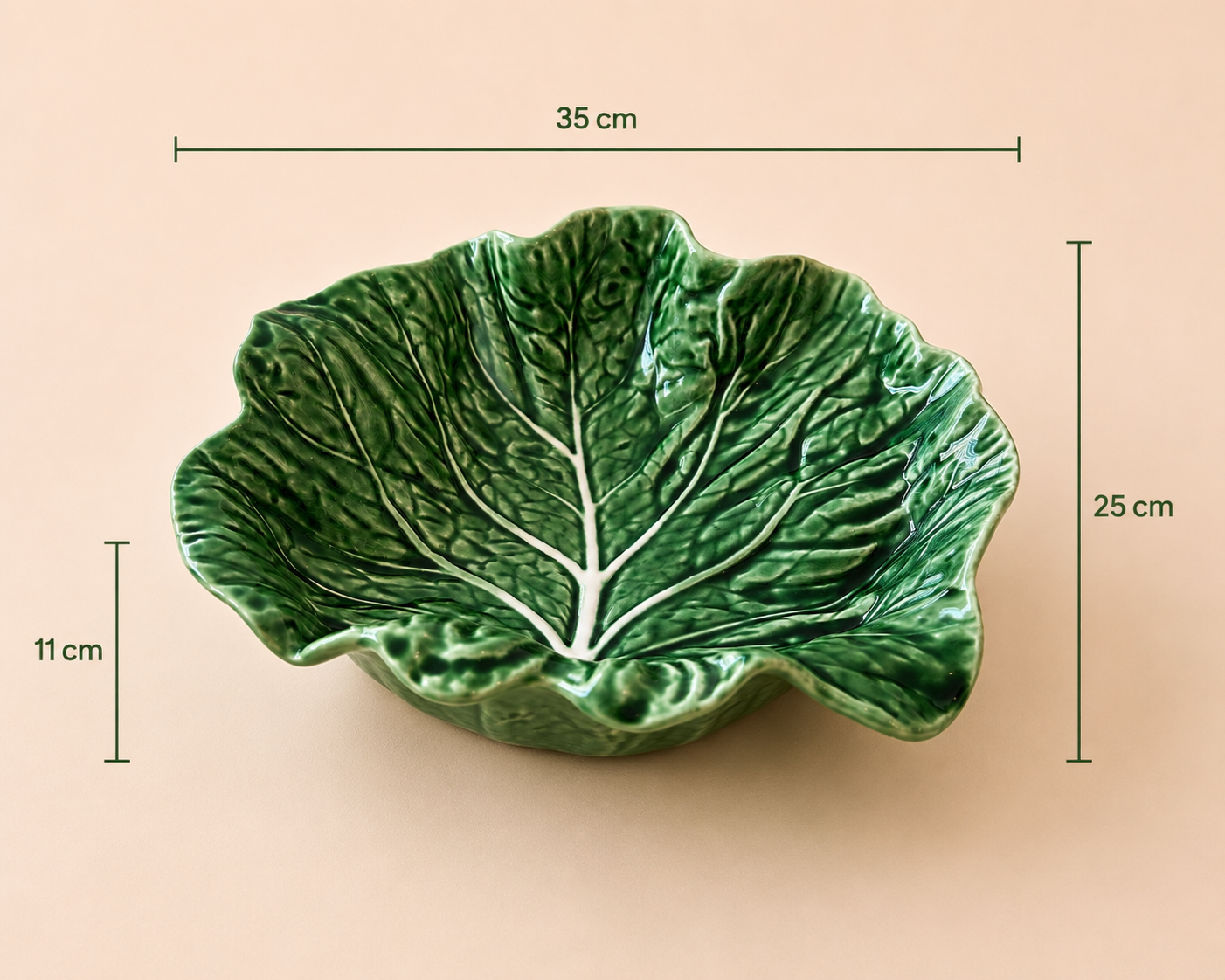 Scale "Cabbage" Concave Leaf Shape - 26 × 25