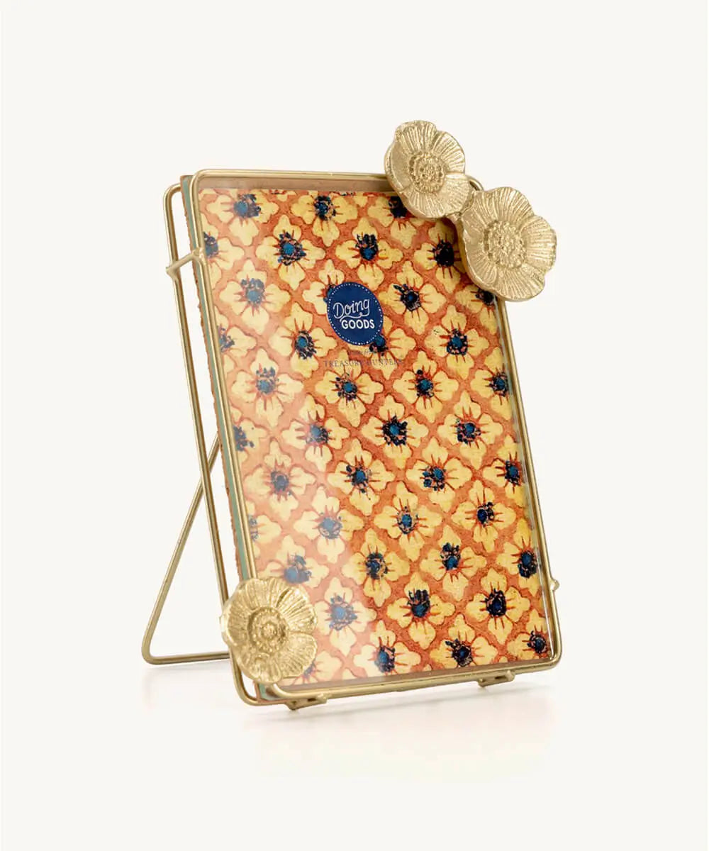 Mia Poppy Fotokader – Goudkleurig Messing – 16 x 11 cm