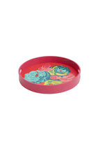 Rond dienblad Nizam Flower geranium, zijaanzicht