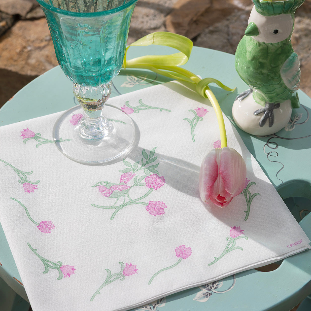 Napkins - Red Vichy - 40x40