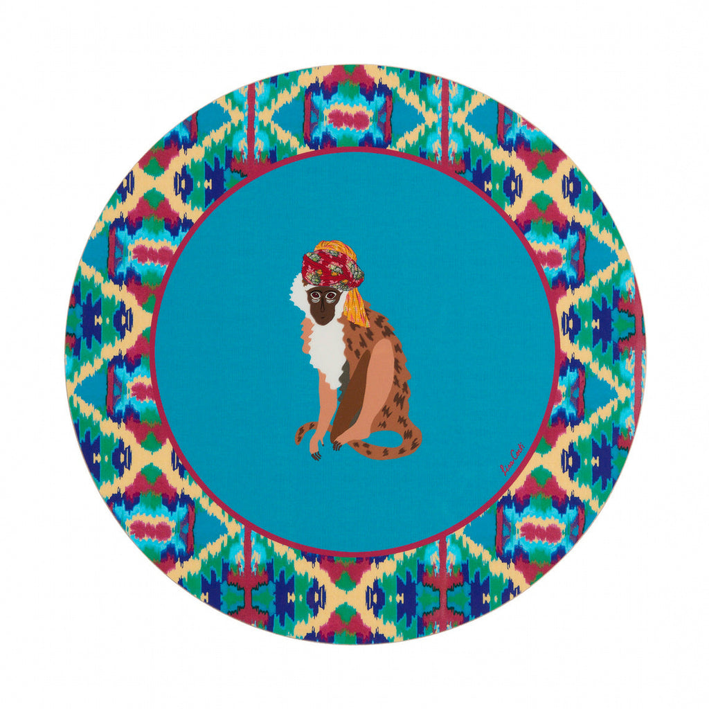 Ronde placemat Safarikat blauw 39 cm