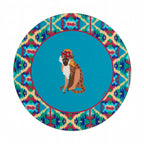Ronde placemat Safarikat blauw 39 cm