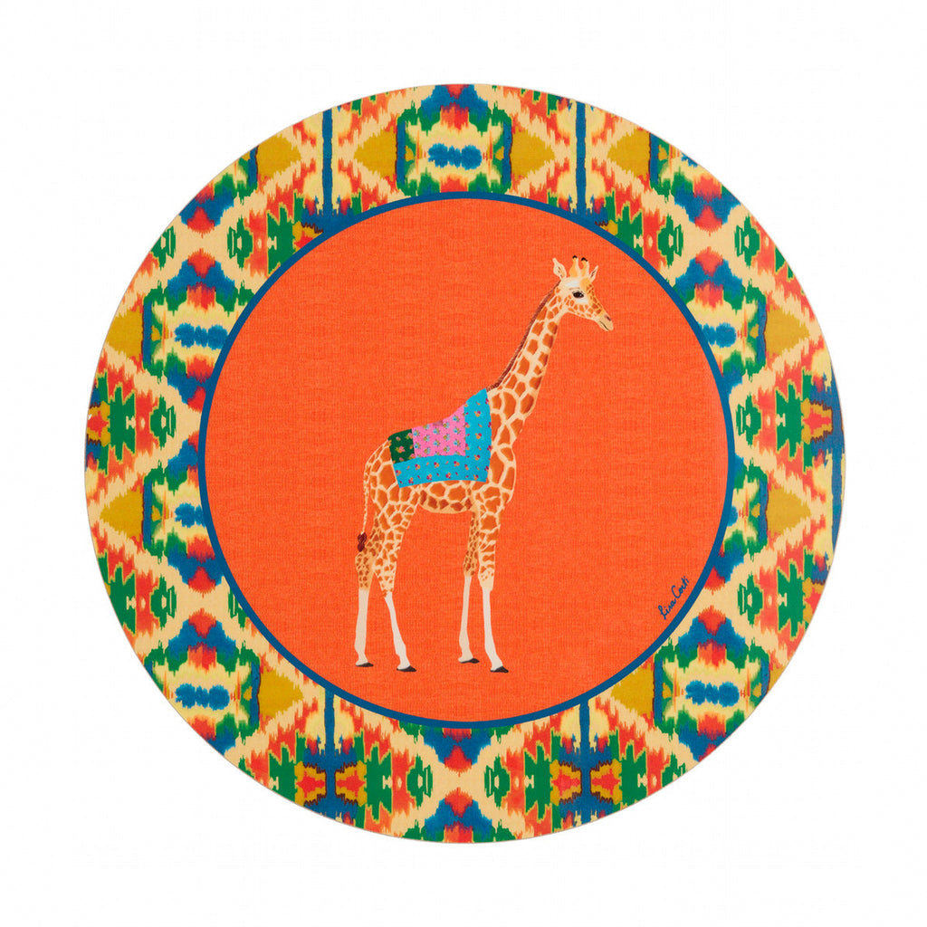 Ronde placemat Safarikat oranje 39 cm