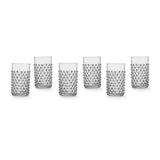 Set van 6 kristallen glazen