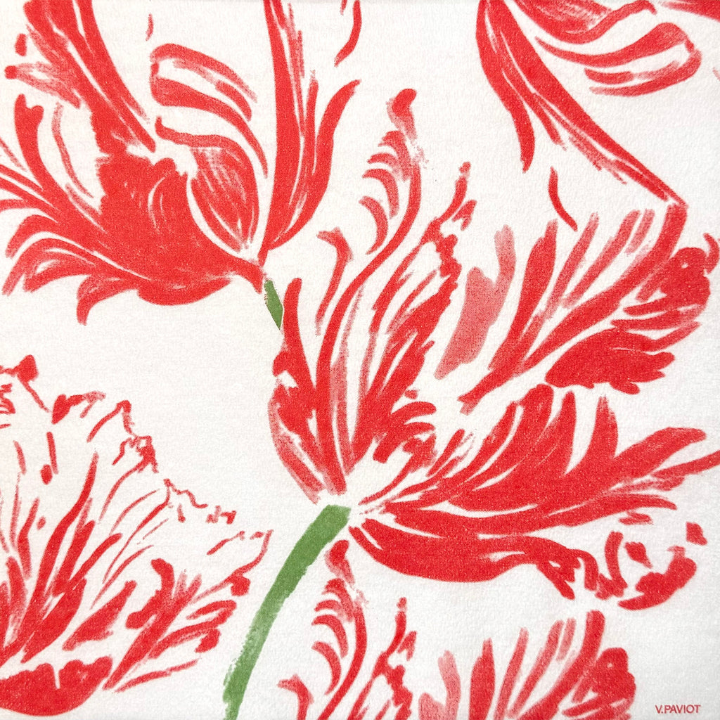 Servetten - Tulipe Rouge - 40x40