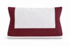 Linen toiletry bag with hemstitch border