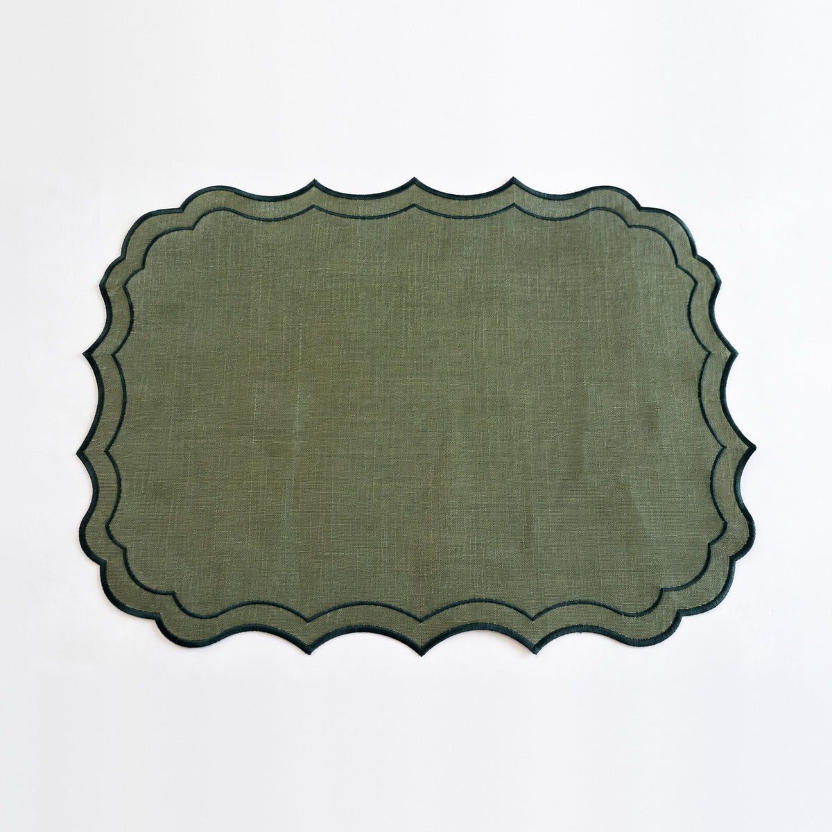 Placemat Firenze tijm en bosgroen 50 x 35 cm
