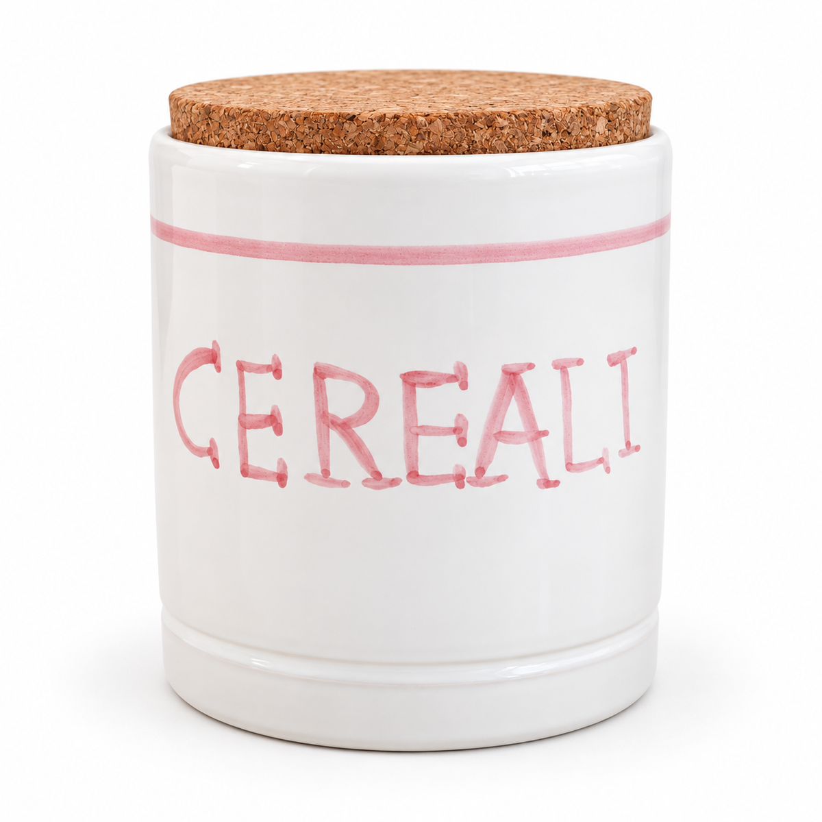Storage jar with label