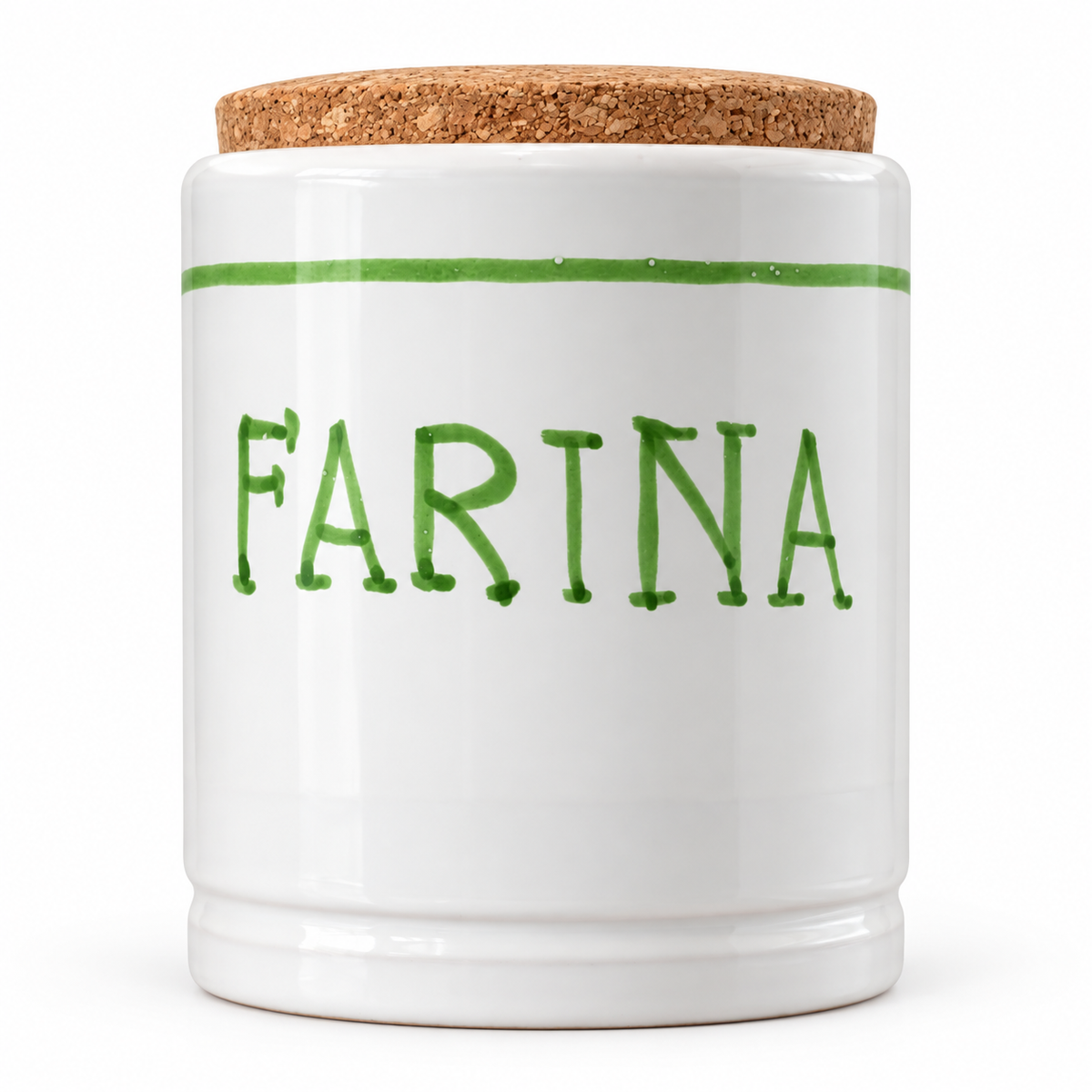 Storage jar with label
