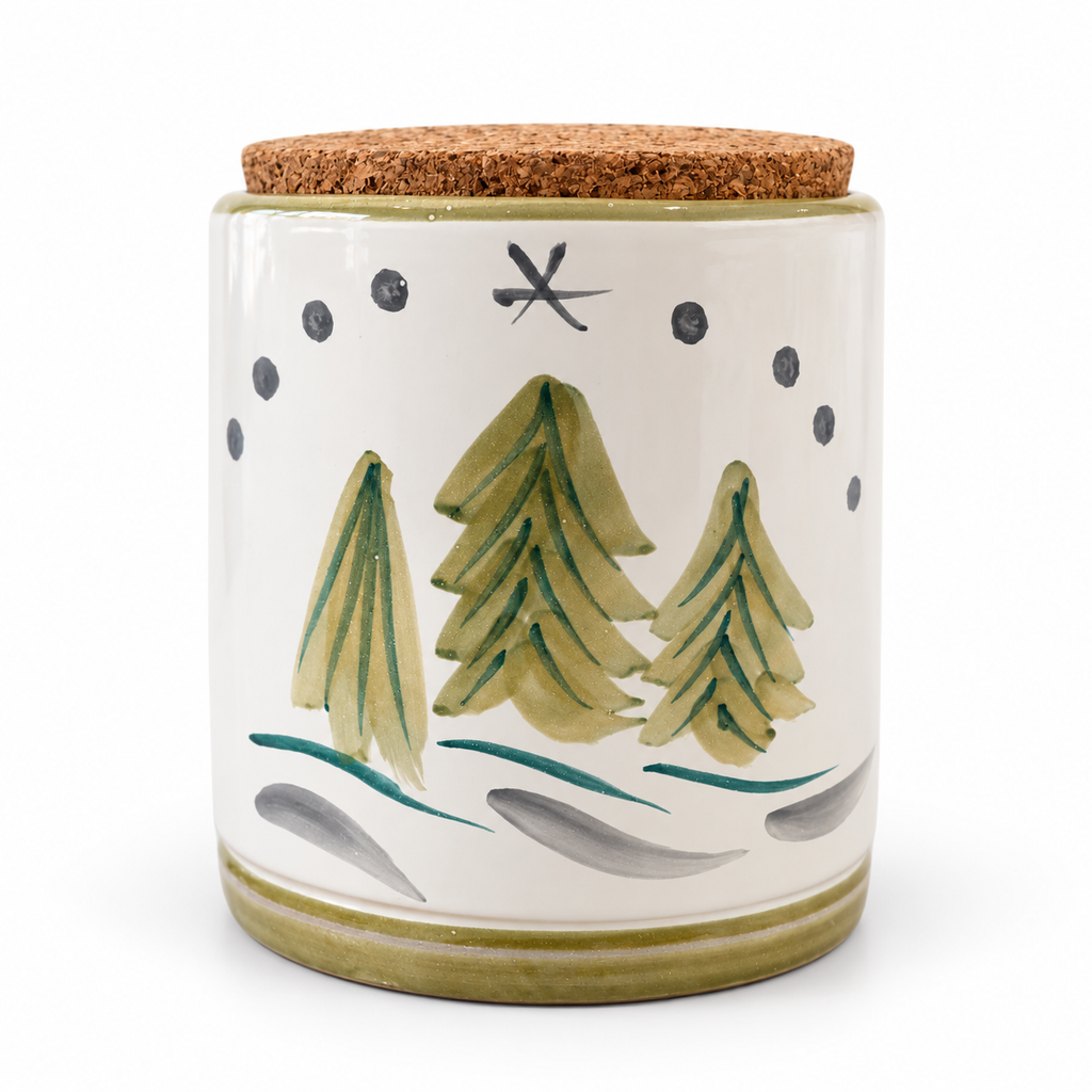 Set of 2 storage jars Cortina & Gingerbread – Ø 12 x H 14 cm