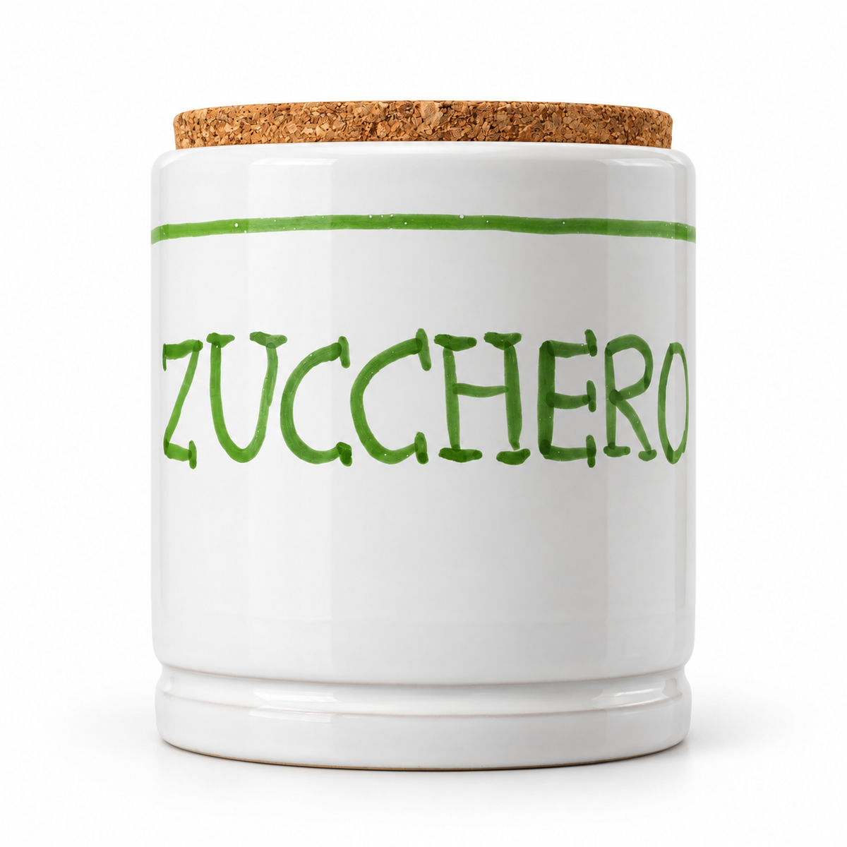 Storage jar with label
